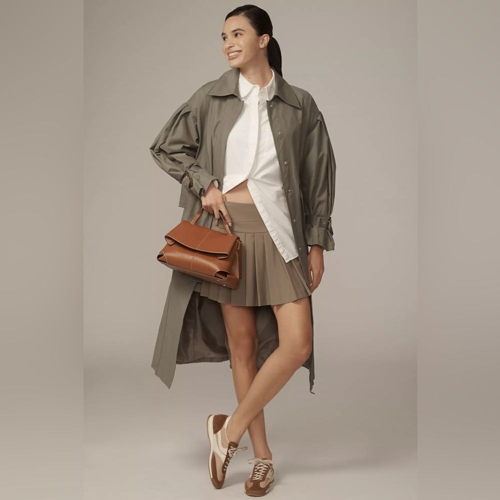 NWT By Anthropologie Belted Trench Coat Medium